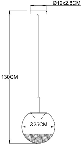 Globo 16057H - Lustră LED suspendată pe cablu SEVERIN LED/8W/230V