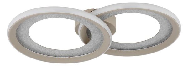 Globo 48064-30S - Lampă de tavan GLITRA cu LED, 30 W, 230 V, 3000 K, 31,5 x 52,5 cm