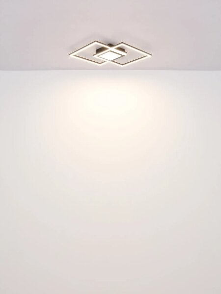 Globo 48468-32 - Plafonieră LED dimabilă SAUNDERS 32W/230V 42,6x42,6 cm
