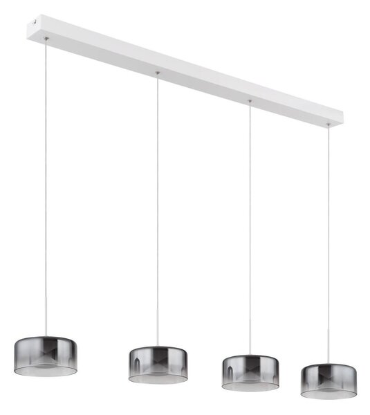 Globo 16024-4WR - Lustra suspendată pe cablu BELINDA LED/24W/230V alb/fumuriu