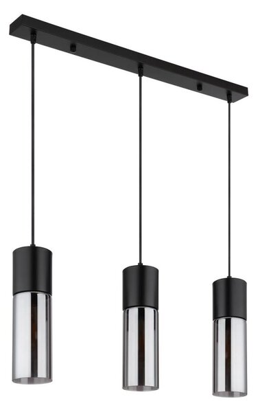 Globo 21000-3HBN - Lustră suspendată pe cablu ANNIKA 3xE27/25W/230V neagră