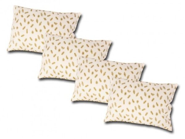 Set 2 perne din puf de gasca cu invelis din bumbac 50 x 70 cm