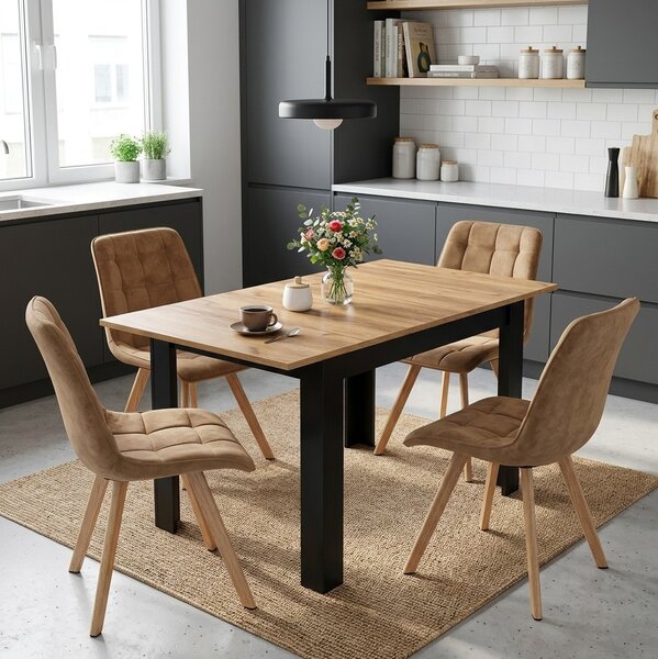 Scaun de dining CIEZA VELVET, maro