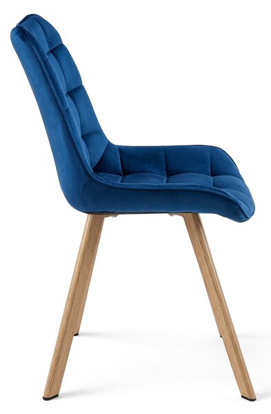 Scaun de masa SORIA VELVET, albastru
