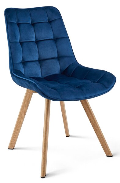Scaun de masa SORIA VELVET, albastru