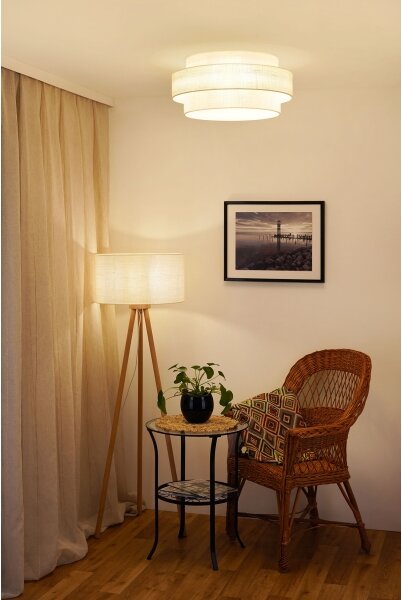Plafonieră Brilagi SPACE YUTE LED/12W/230V d. 50 cm crem