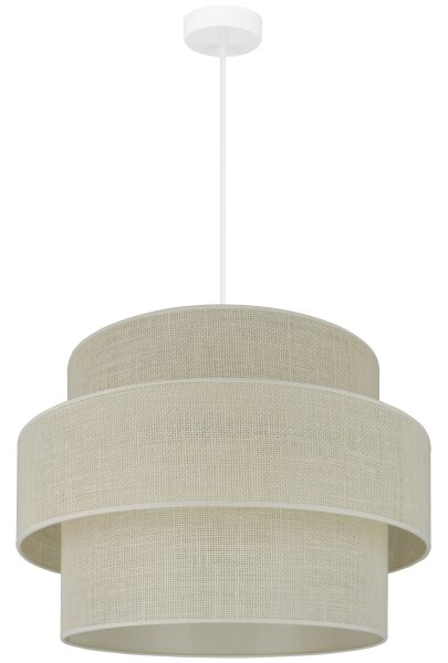 Lustră pe cablu Brilagi SPACE YUTE 1xE27/15W/230V d. 50 cm crem/alb