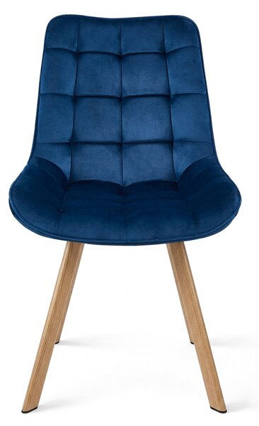 Scaun de masa SORIA VELVET, albastru