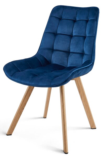Scaun de masa SORIA VELVET, albastru