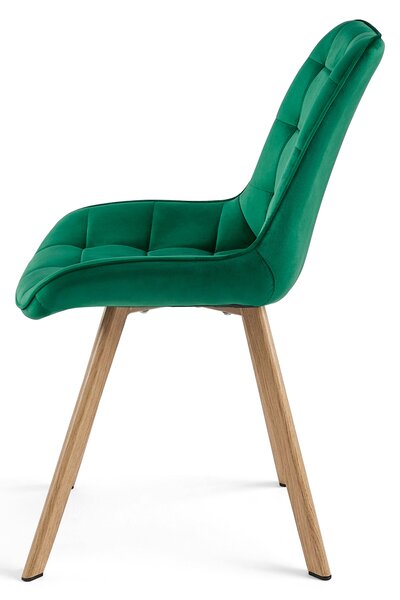 Scaun de masa SORIA VELVET, verde