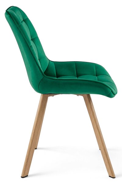 Scaun de masa SORIA VELVET, verde