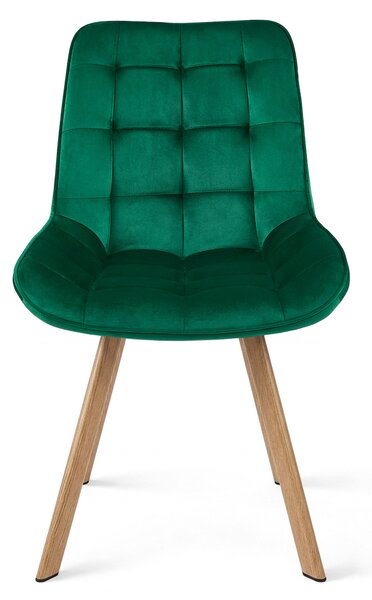 Scaun de masa SORIA VELVET, verde