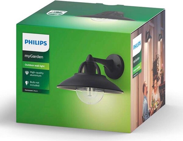 Philips 17381/30/PN - Aplică perete exterior COMORANT 1xE27/42W/230V IP44