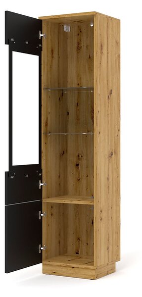 Vitrină Aurora 150 (Stejar artisan + negru mat). 1124844