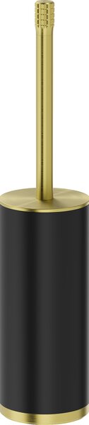 Mexen Triv, perie de toaletă montată pe perete, negru mat / auriu mat, 70A33073-55B