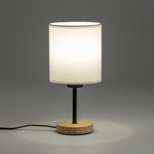 Lampă de masă Brilagi NUBILA WOOD 1xE27/25W/230V stejar/alb