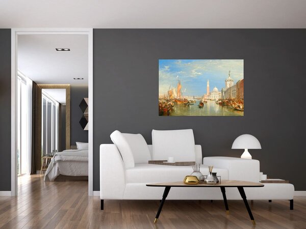 Tablou - Joseph Mallord William Turner, Venice the Dogana and San Giorgio Maggiore, reproducere (90x60 cm)