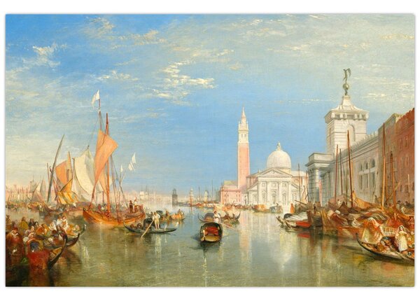 Tablou - Joseph Mallord William Turner, Venice the Dogana and San Giorgio Maggiore, reproducere (90x60 cm)