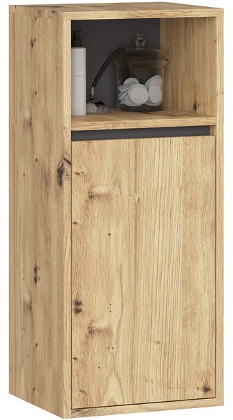 Dulap de baie Vambos W35 1P 1W (stejar artizanal + grafit). Promo -20%. 1152093