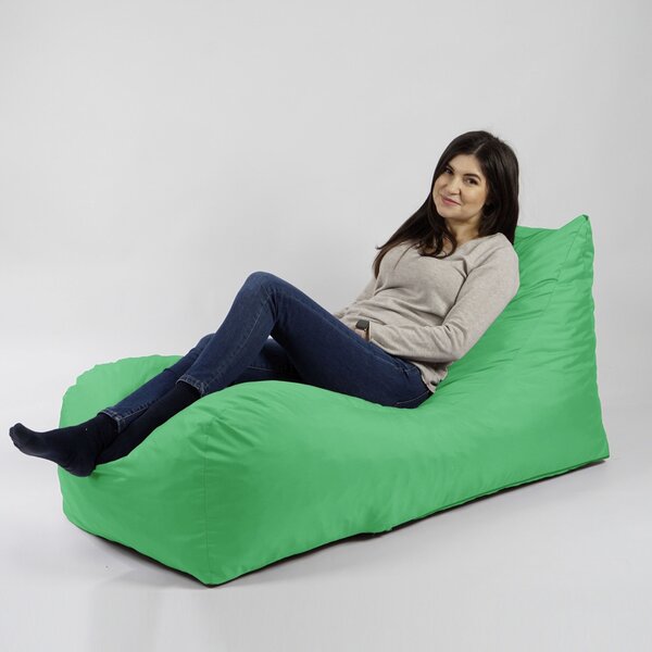Fotoliu Looloop Pufrelax, Material Impermeabil - Green Apple