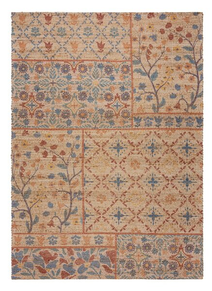 Covor în culoare naturală țesut manual din amestec de iută 80x150 cm Taylor Patchwork – Flair Rugs