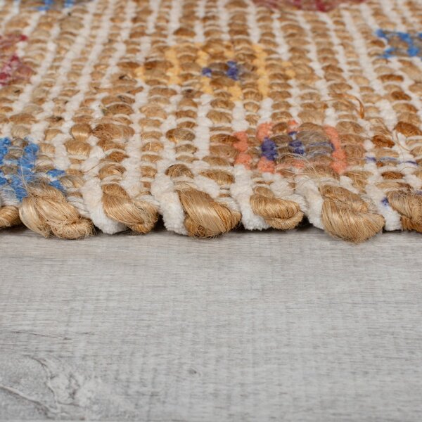 Covor în culoare naturală țesut manual din amestec de iută 80x150 cm Taylor Patchwork – Flair Rugs