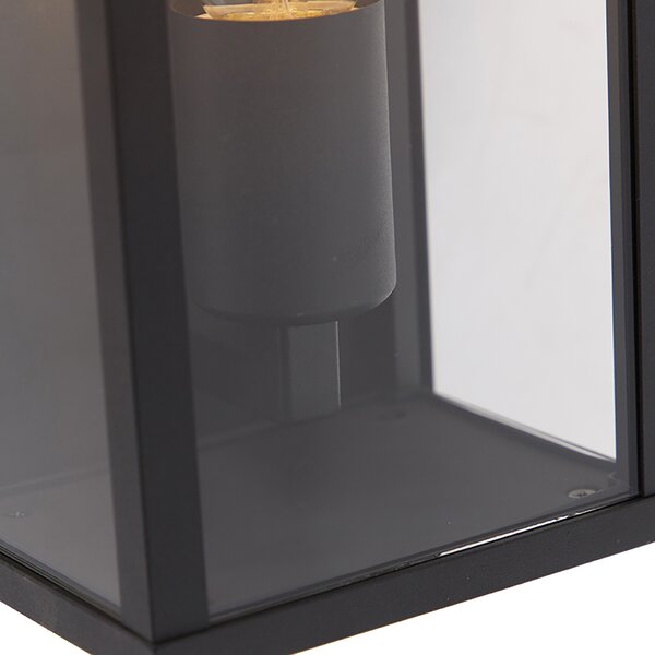 Set de 2 Aplice industriale negre 26 cm IP44 - Charlois