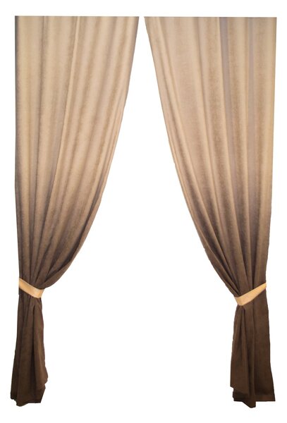 Set draperii Velaria hazel degrade maro pe rejansa, diverse dimensiuni