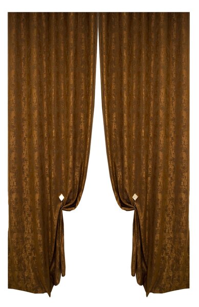 Set draperii Velaria asos maro cu rejansa