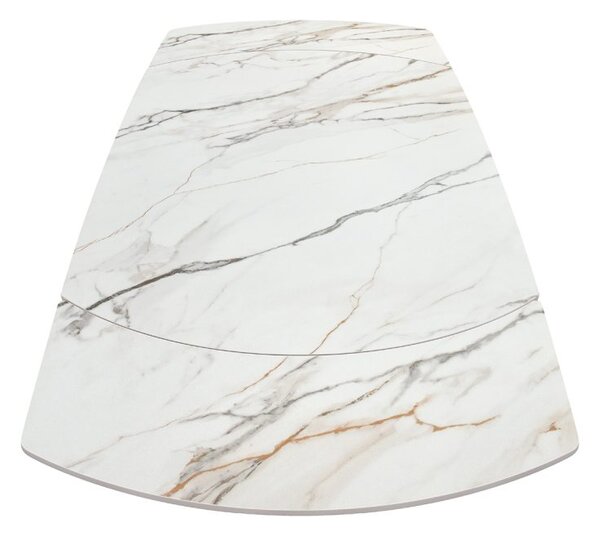 Masă ceramică extensibilă Calacata Gold 140/90 cm