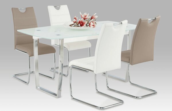 Scaun de sufragerie Abalia New (alb + Crom). 808095