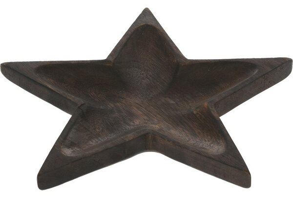 Bol din lemn de mango Star, 24 x 2 x 24 cm