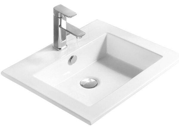 Mexen Salma chiuvetă încastrată în blat 54 x 47 cm, albă - 25395400