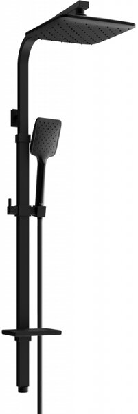 Mexen Q62, set de duș cu duș cu efect de ploaie și cap de mână, negru, 798626295-70