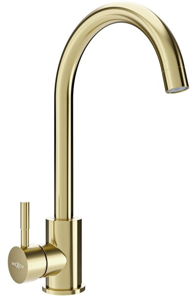 Mexen Foggia baterie bucătărie, auriu periat - 671800-50