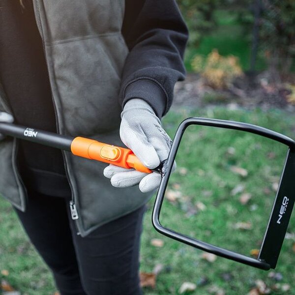 Mâner din aluminiu NEO Click 130 cm – TPR, capete interschimbabile