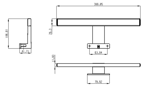 Aqualine Aqualine, lampă LED SERAPA 5W, SA147