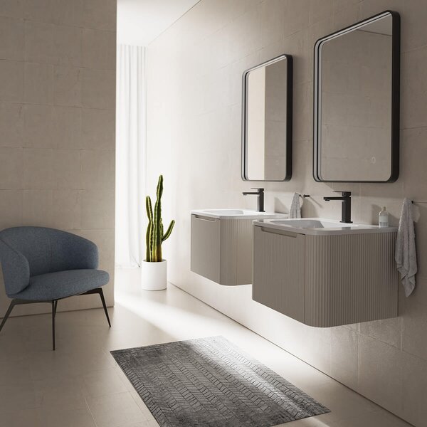 Oltens Hadsel baterie lavoar stativ negru mat 32204300