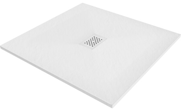 Mexen Hugo, cadă de duș pătrată SMC 100 x 100 cm, alb, capac alb, 42101010-W