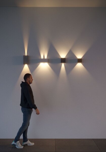 Aplică LED de exterior Redo 90553 VARY 2xLED/10W/230V 3000K IP54 antracit