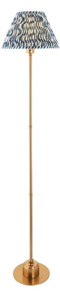 Endon 114778 - Lampă de podea LED reîncărcabilă, dimmabilă BURLEY LED/1,5W/5V alamă/albastru