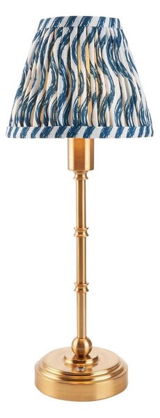 Lampă LED reîncărcabilă dimabilă de masă Endon 114796 BURLEY LED/1,5W/5V alamă/albastru