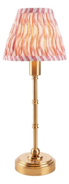 Lampă LED reîncărcabilă dimabilă de masă Endon 114804 BURLEY LED/1,5W/5V alamă/roz