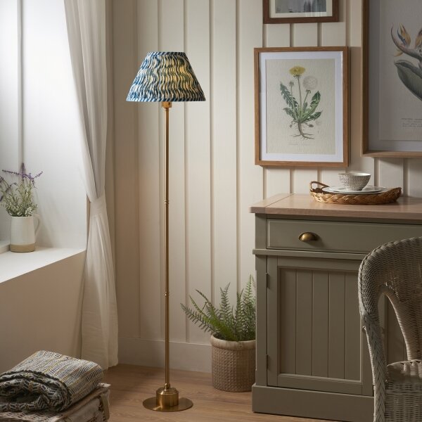 Endon 114778 - Lampă de podea LED reîncărcabilă, dimmabilă BURLEY LED/1,5W/5V alamă/albastru