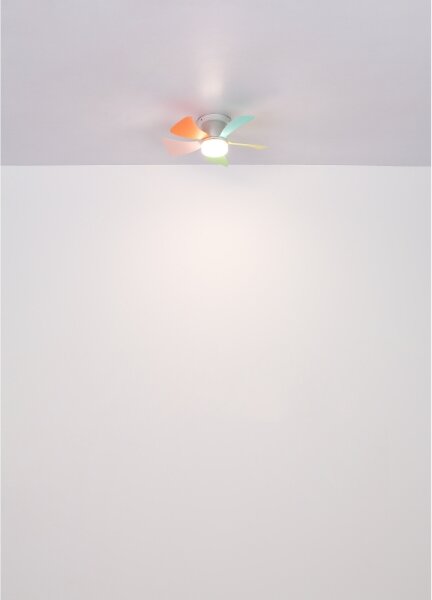Globo 03609B - Ventilator de tavan LED HINES dimabil 10W/230V 3000-6500K +telecomandă