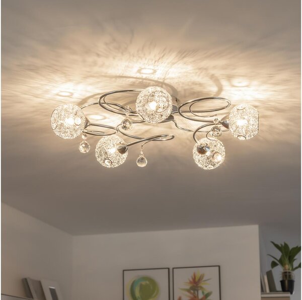 Eglo 32103 - Lustru aplicat LED VELAGO 5xG9/33W/230V crom lucios