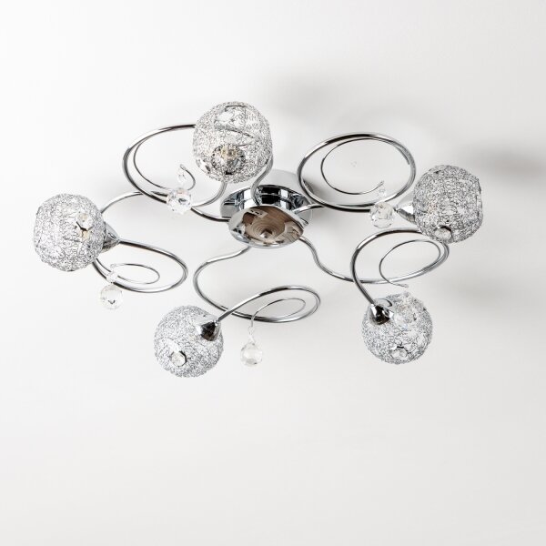 Eglo 32103 - Lustru aplicat LED VELAGO 5xG9/33W/230V crom lucios