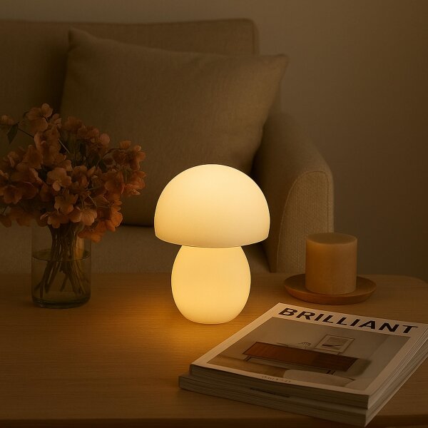 Brilliant DUPIS - Lampă de birou LED reîncărcabilă, cu intensitate reglabilă, LED/2W/5V/2700K, albă