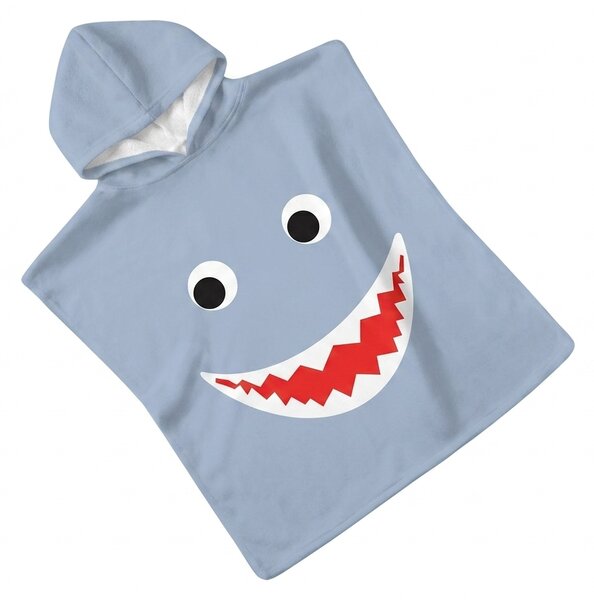 Poncho pentru copii VESELÝ POHLED albastru-gri Dimensiune: 60 x 120 cm