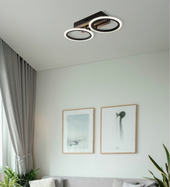 Globo 67360D2 - Plafonieră LED BLEVINS 15W/230V 3000/4200/6000K